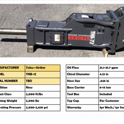 TNB-7J Hydraulic Breaker for sale