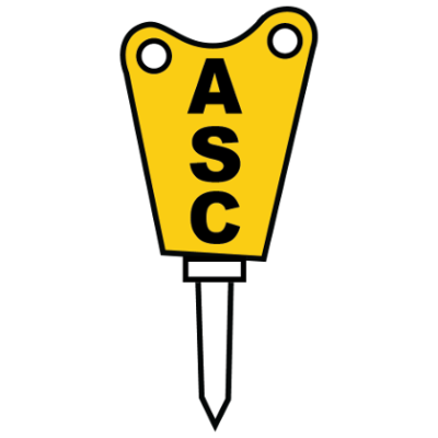 ASC logo for selling hydraulic excavation attachments