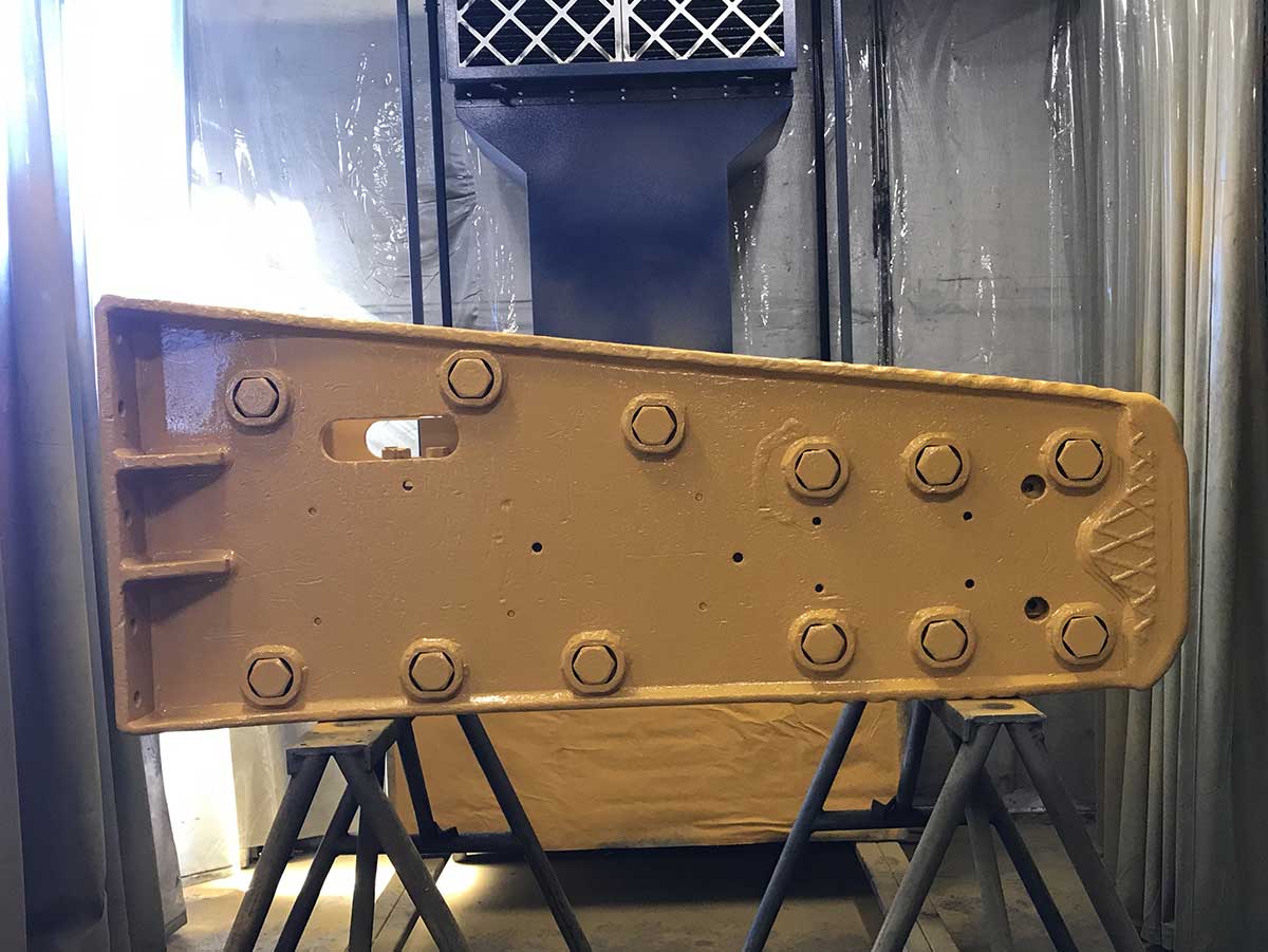 ASC can paint your remanufactured hydraulic breaker