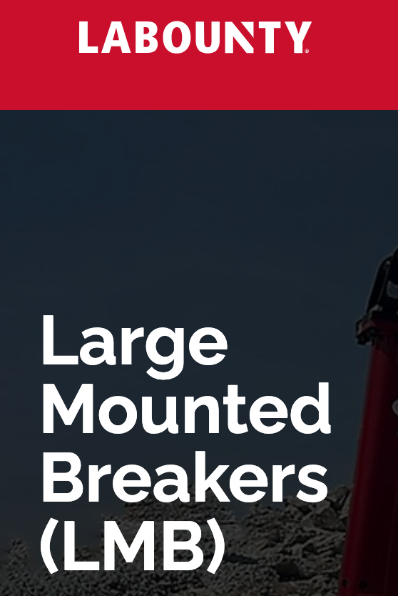 Labounty logo for their LMB line of Large Mounted Breakers