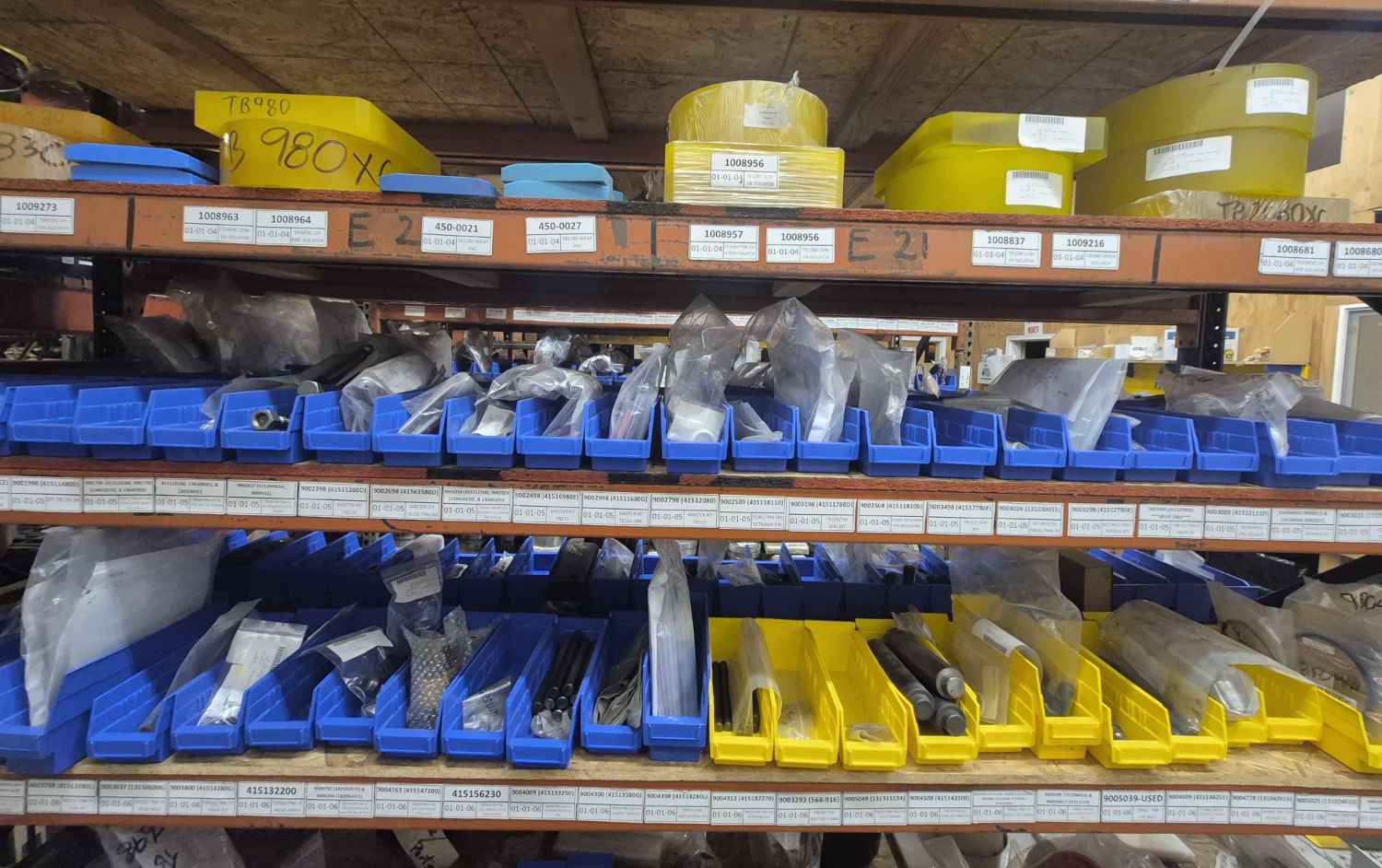 Parts on hand for breakers and compactors